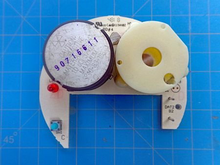 Component Side of BRK Smoke Alarm Model SA350B Printed Circuit Board (PCB)